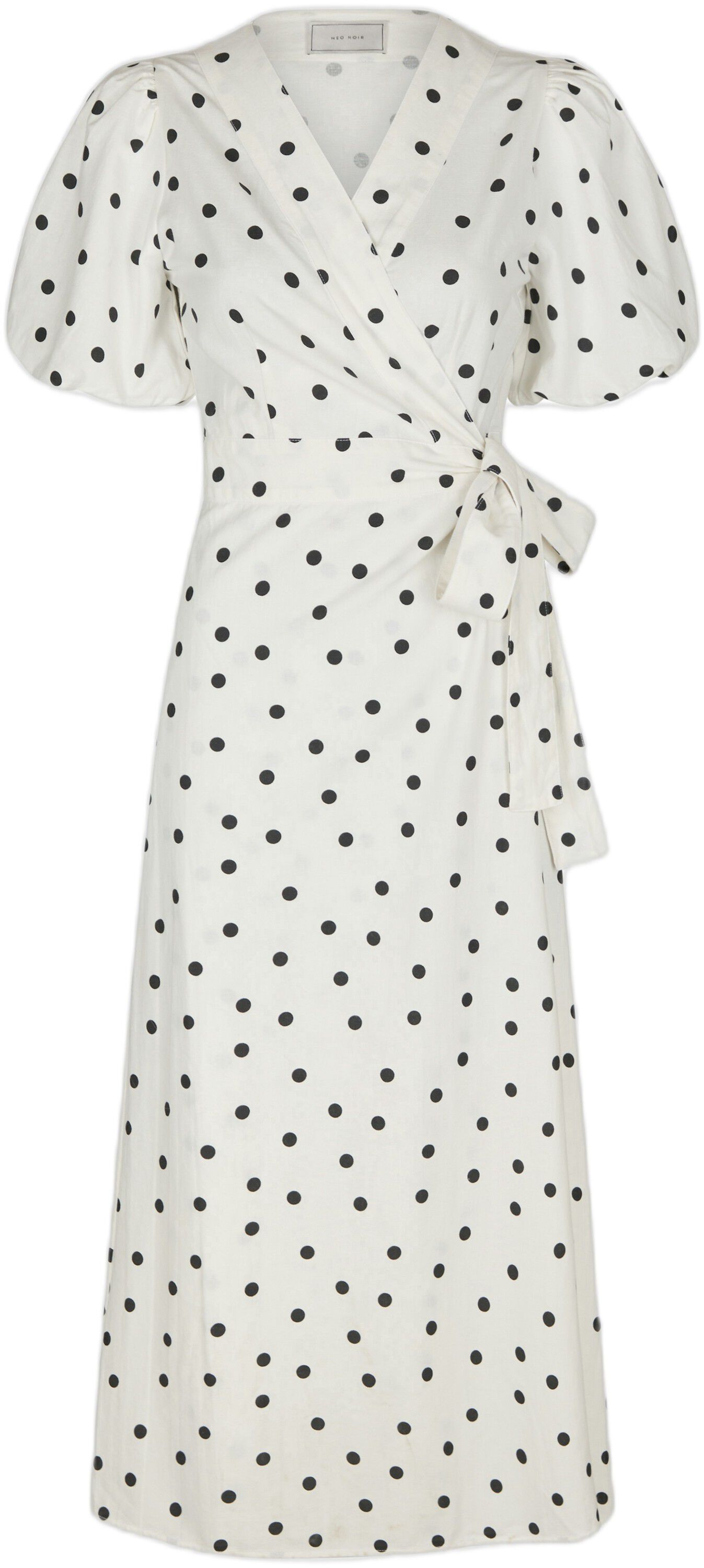 Clarine Linen Dot Dress