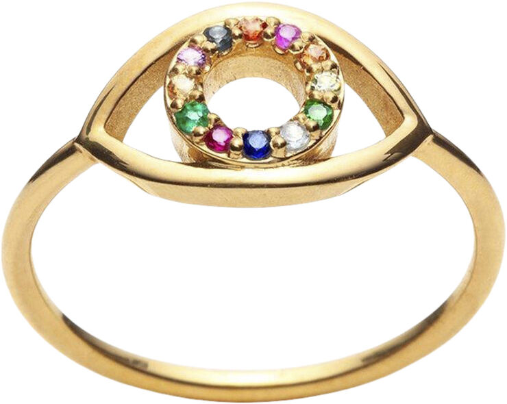 Multi-Zircon Eye Ring
