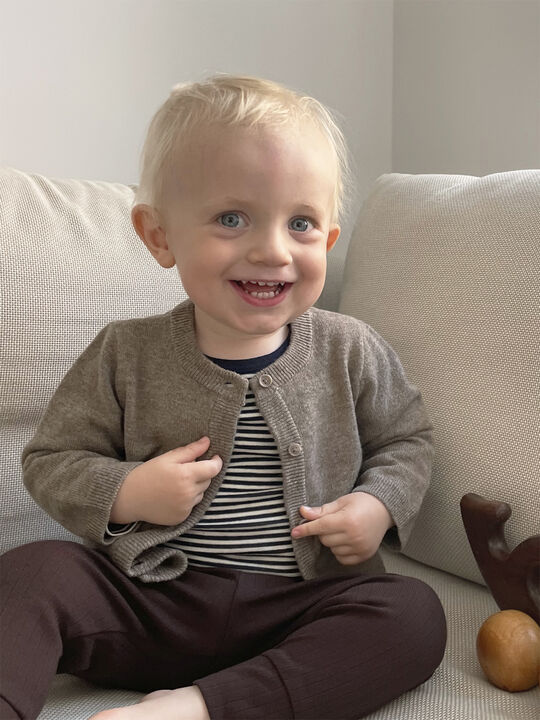 Strikka RWS wool & cashmere baby cardigan