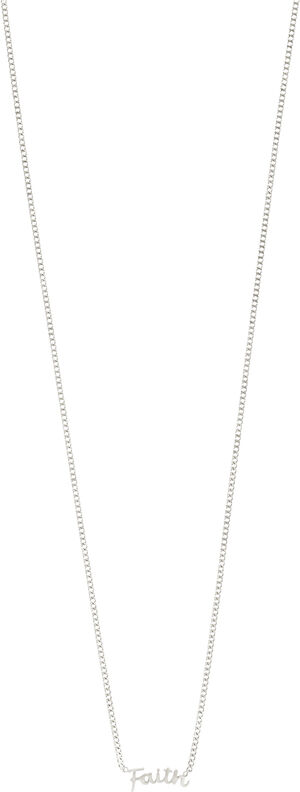 FAITH recycled necklace silver-plated