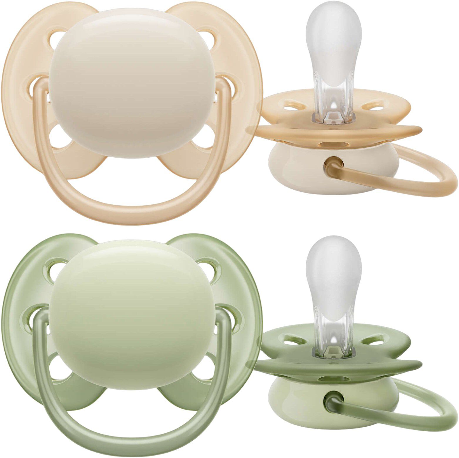 Philips Avent ultra soft sut - Pakke med 2 - 0-6m