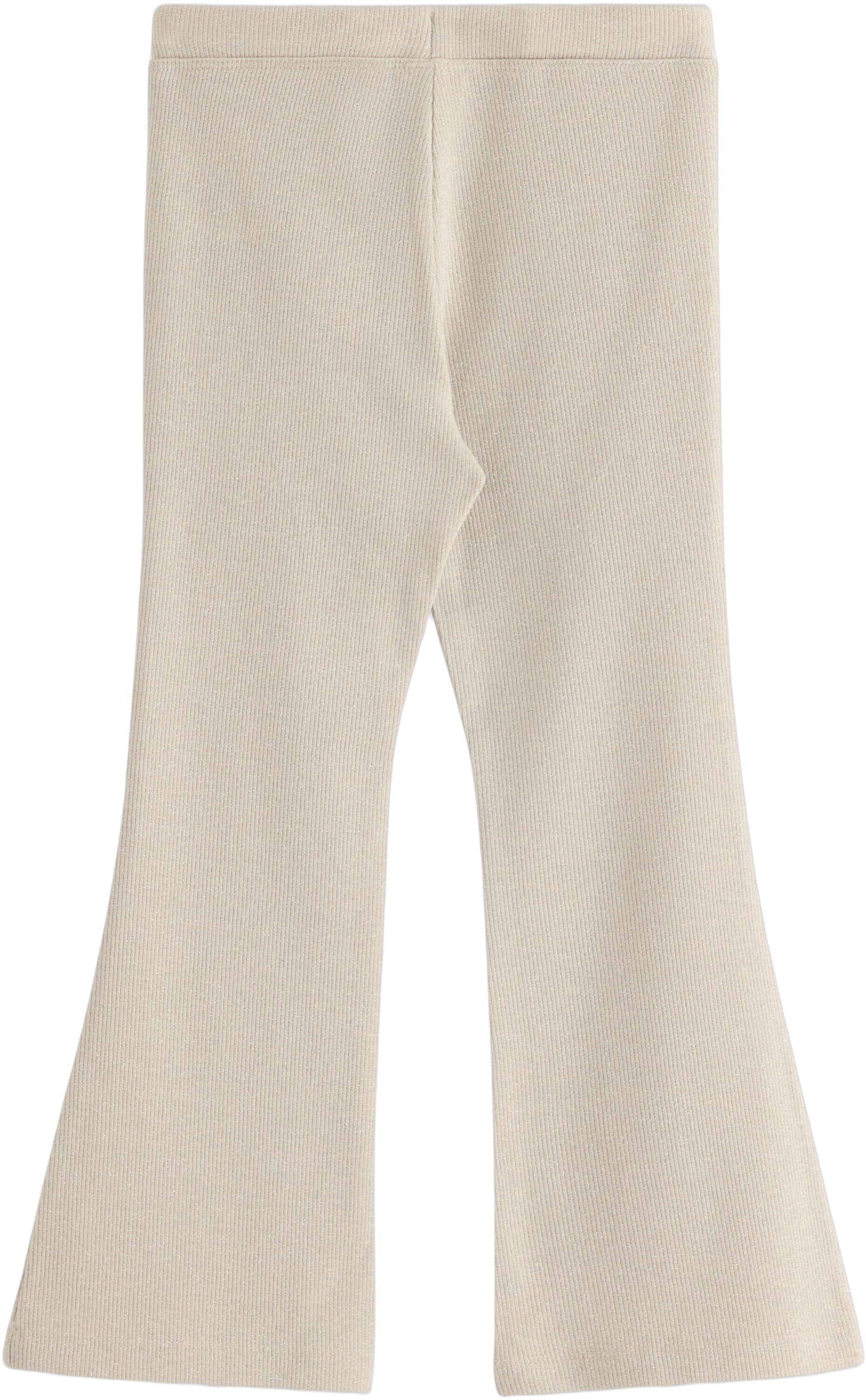 Bl&oslash;de leggings i glitrende bomuld m