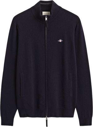 SUPERFINE LAMBSWOOL ZIP CARDIGAN