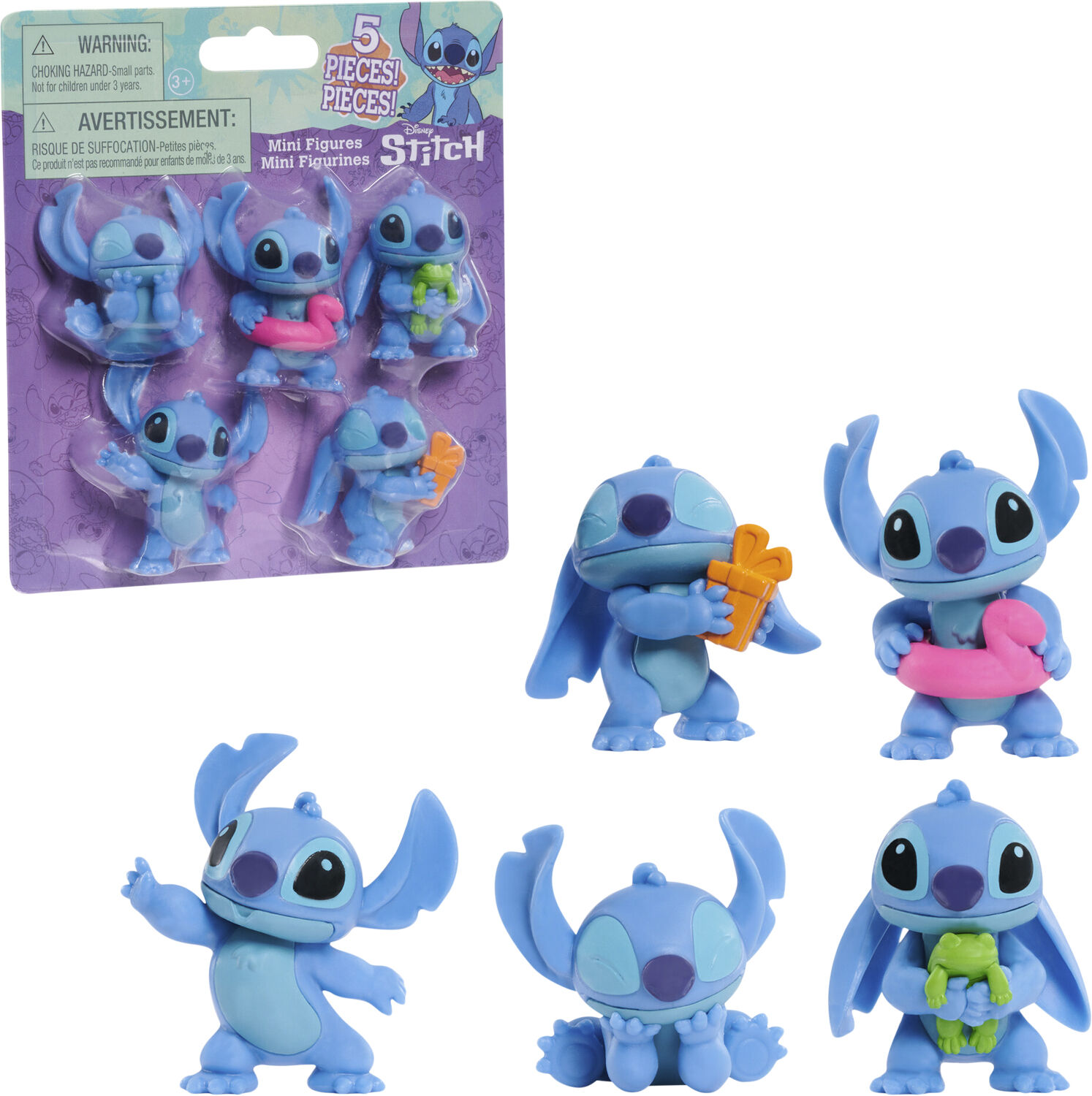Stitch Figure set 5pk, 5,5cm