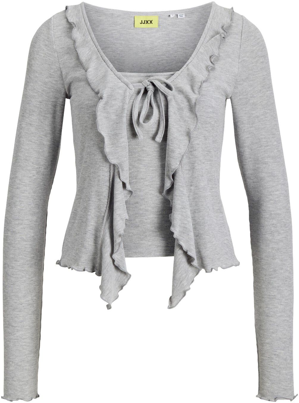Jxuma Ls Rib Bow Top Jrs