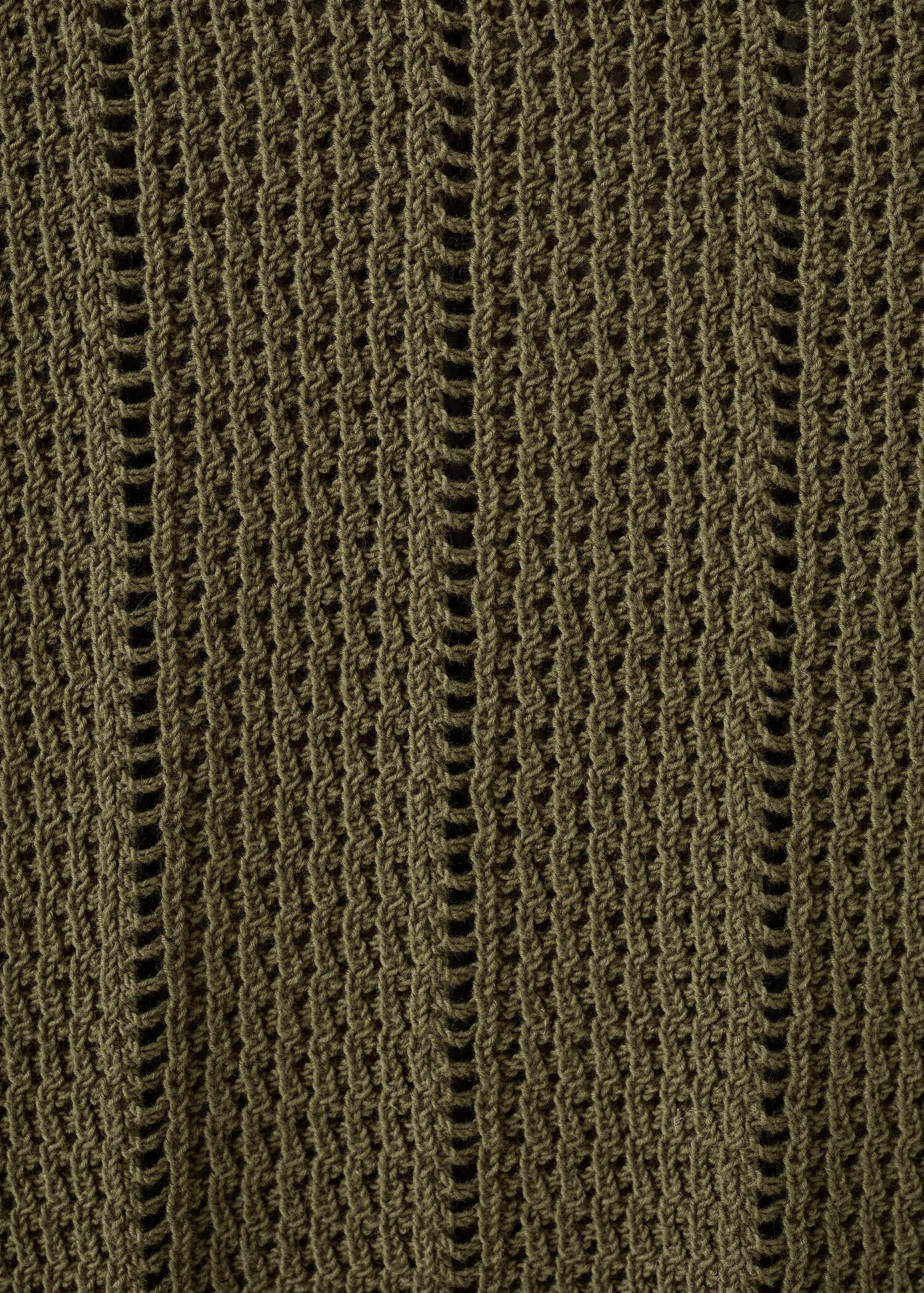 Knitted ribbed sweater