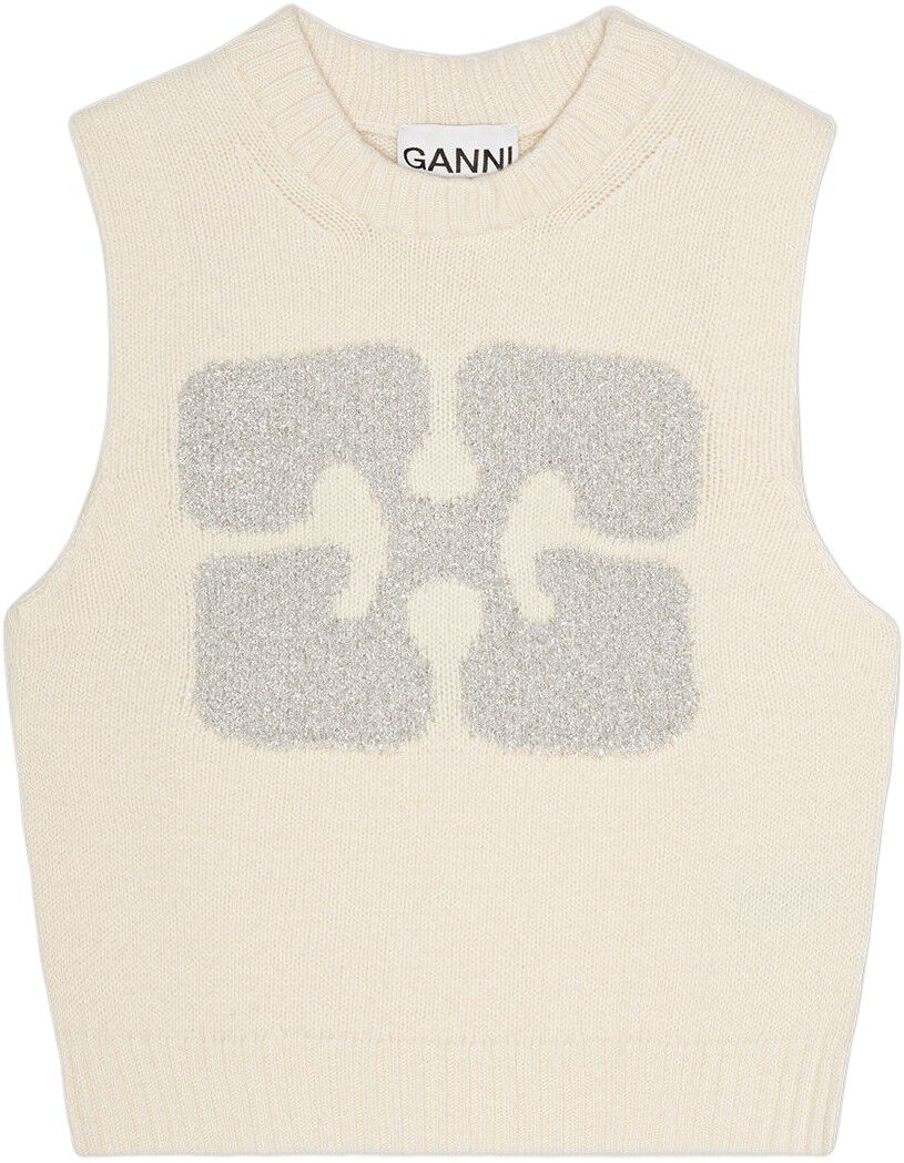 Graphic Wool Mix Vest