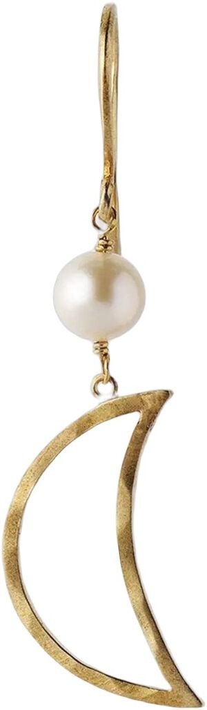 Bella Moon w. Pearl Ørering - Forgyldt