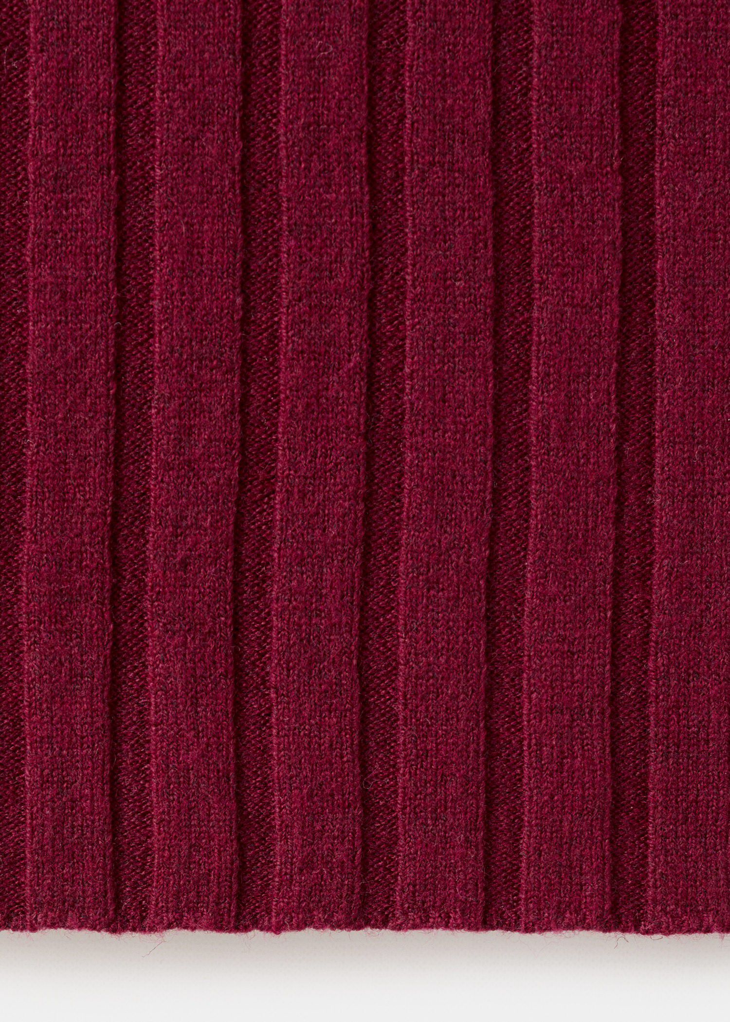 Boat neck ribbed sweater