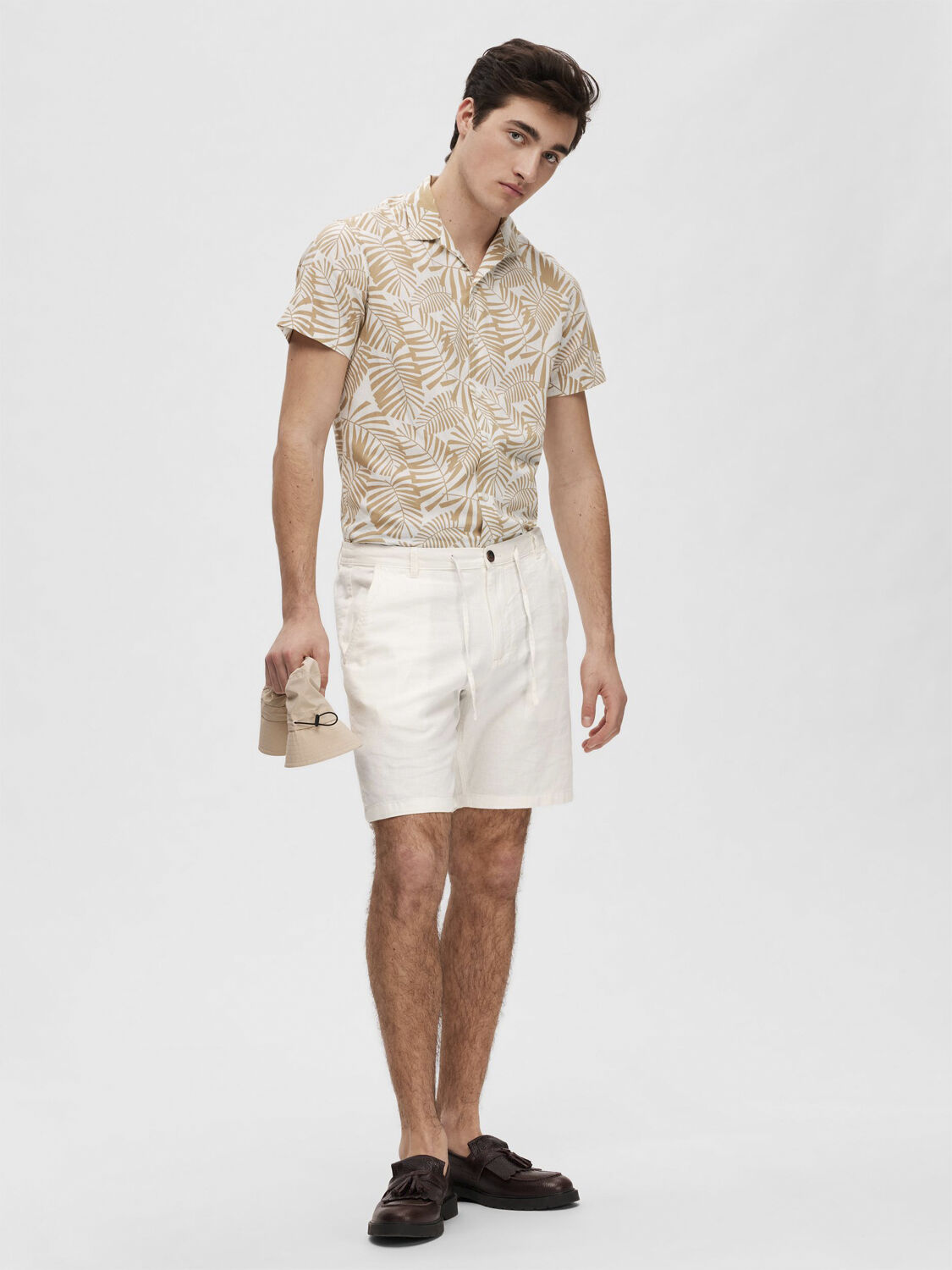 SLHCOMFORT-BRODY LINEN SHORTS W NOO