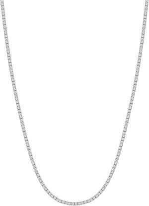 Women's Silver Mini Tennis Choker
