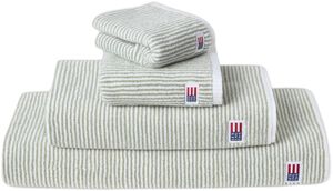 Original Towel White/Vintage Green Striped