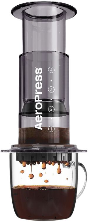 Aeropress Clear Colors Black Coffee Press
