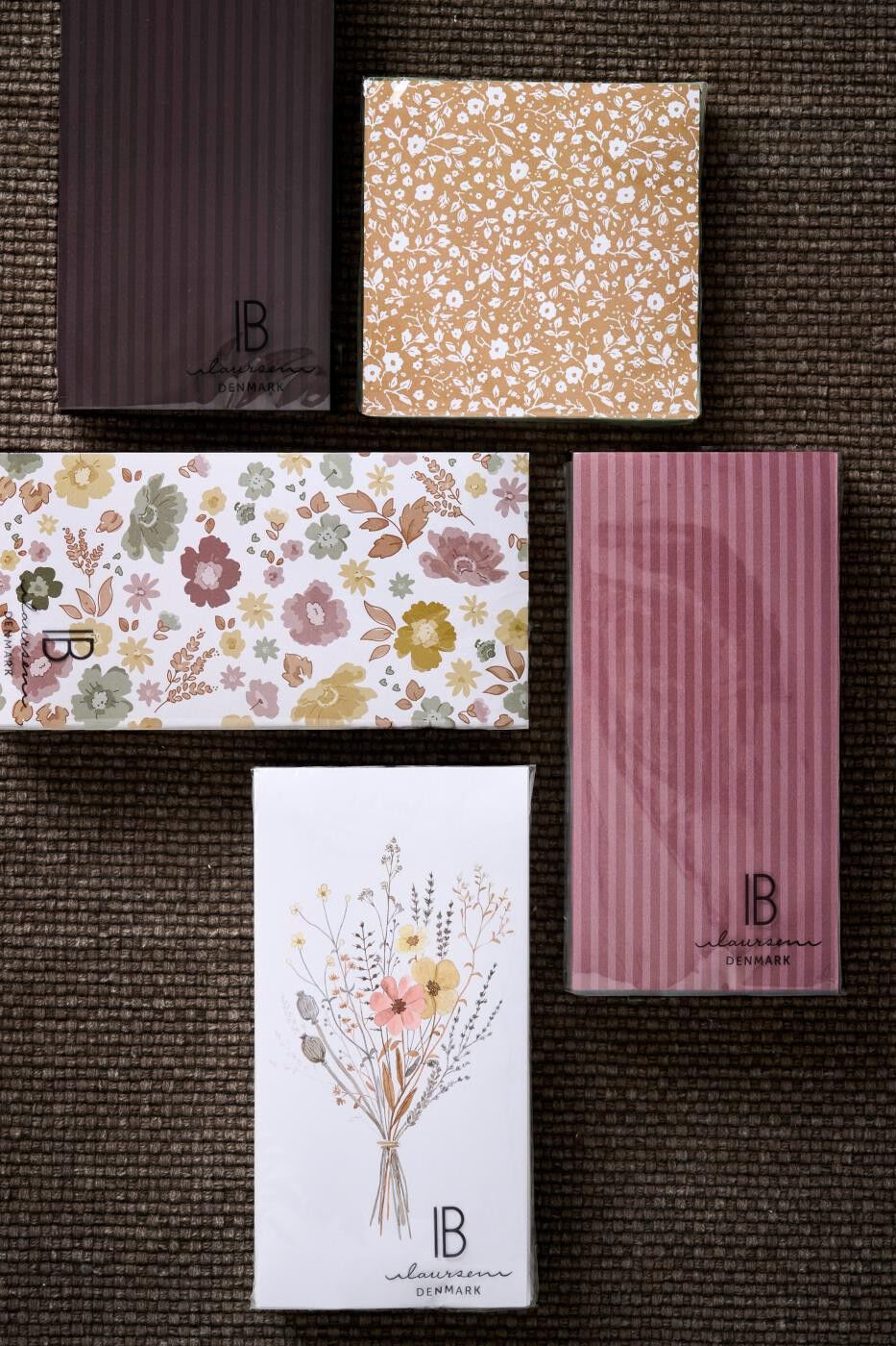 Serviet 10x20 cm tone i tone burned rose striber