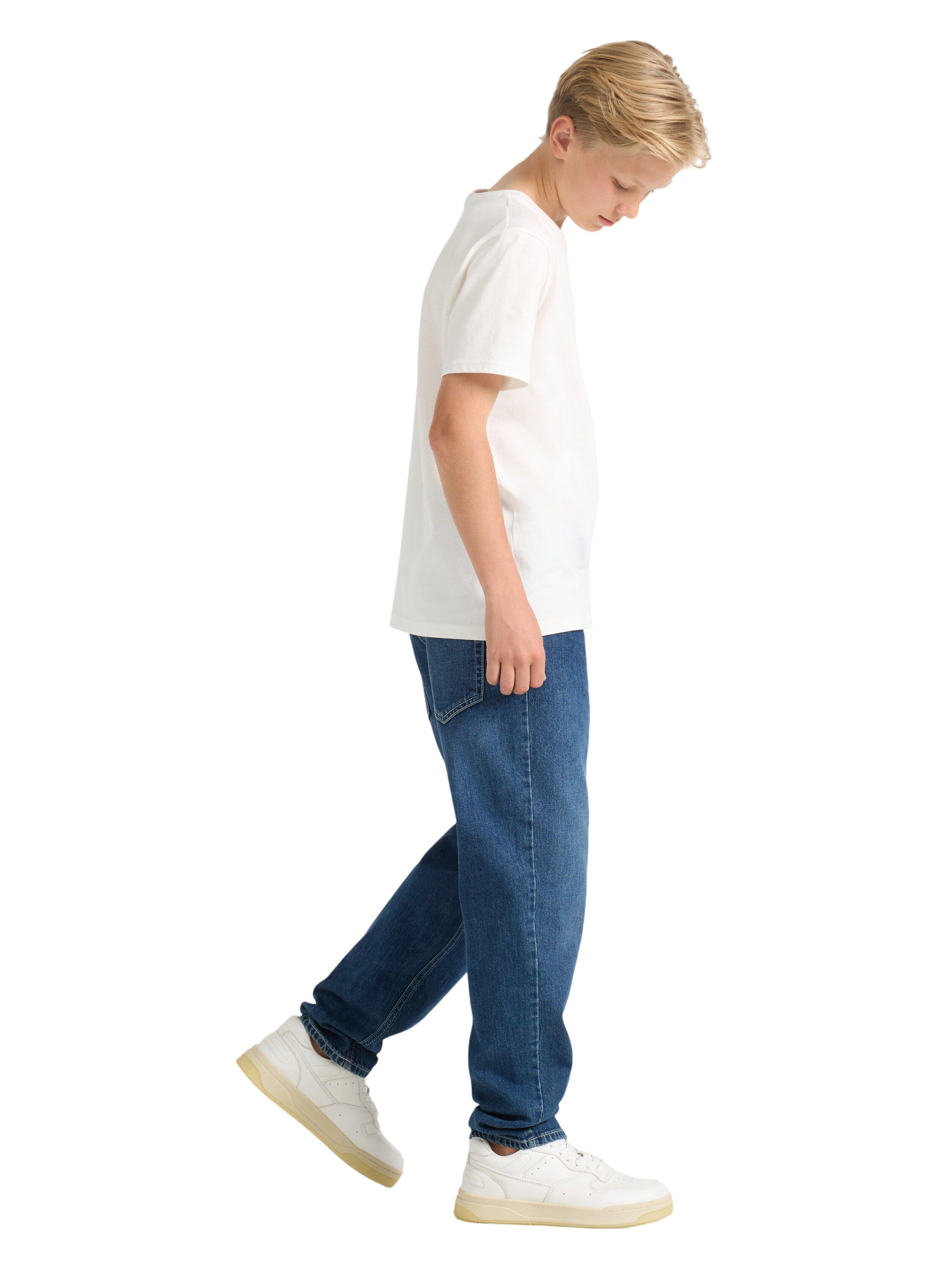 Jeans i bomullsdenim med stretch, n