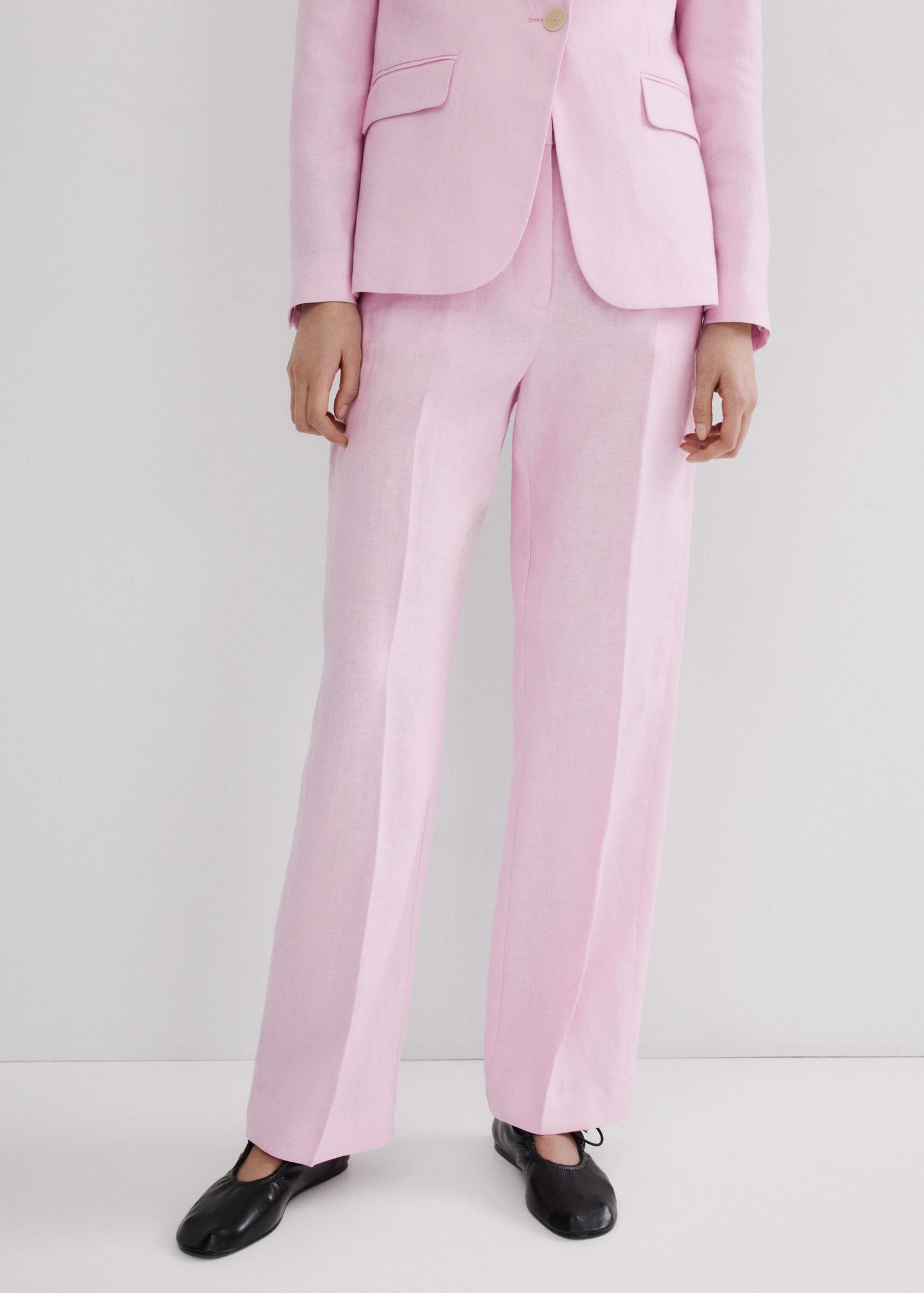 Linen suit trousers