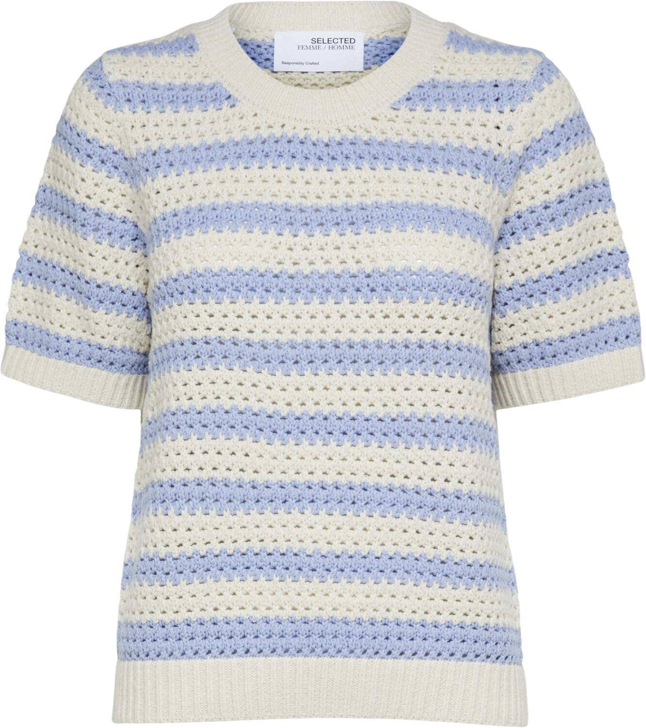 SLFALBY SS KNIT O-NECK
