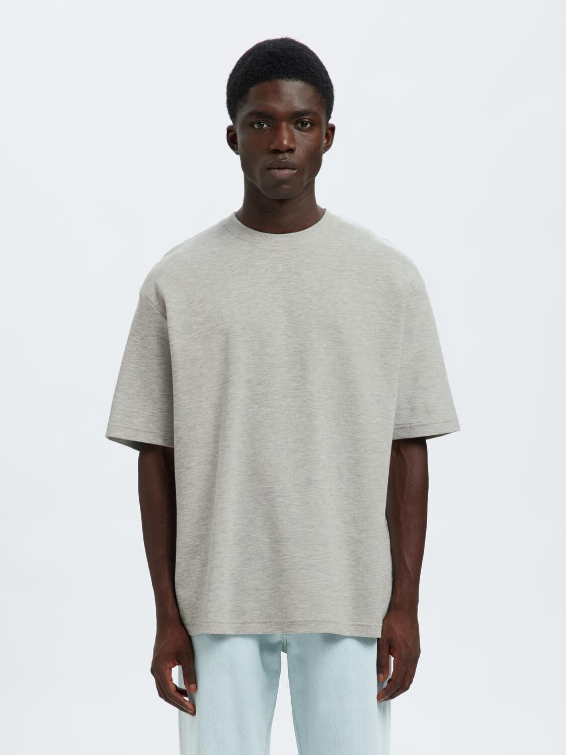 SLHLOOSEOSCAR SS O-NECK TEE NOOS