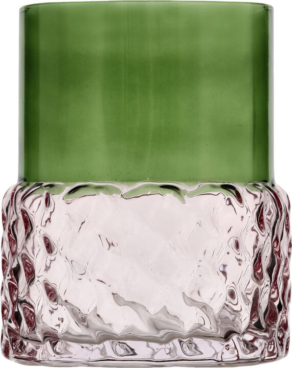 Värmeljusstake Styles 7,7 x 10 cm Grön/Rosa