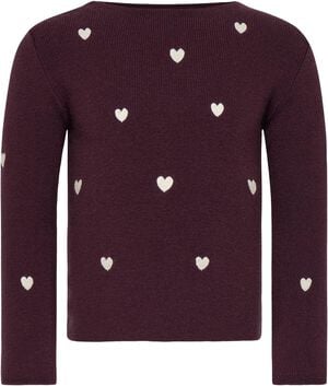 KMGHEARTS L/S PULLOVER KNT