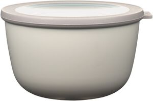 Skål m lock Cirqula 2000 ml Nordic white