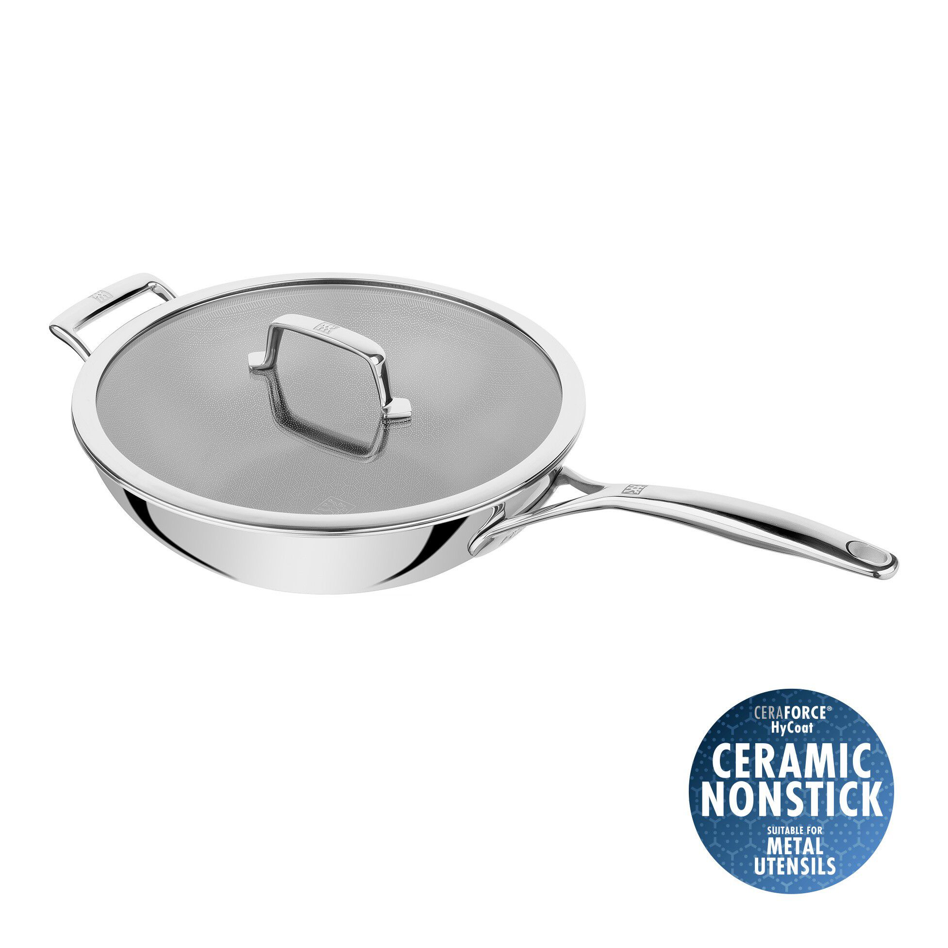 Wok 30 cm, 18/10 rostfritt st&aring;l