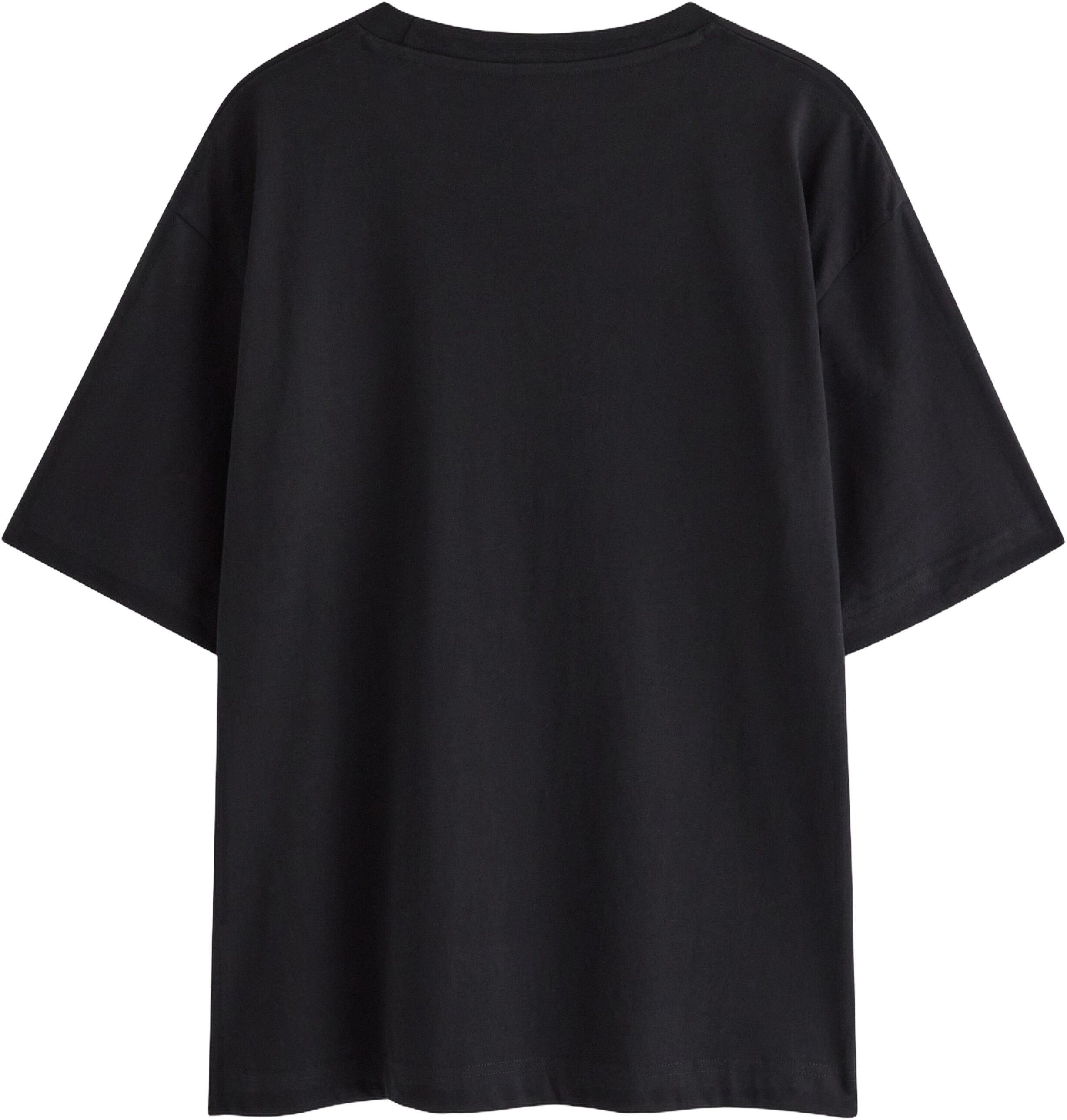 Kort&aelig;rmet T-shirt i bl&oslash;d bomuldsjer