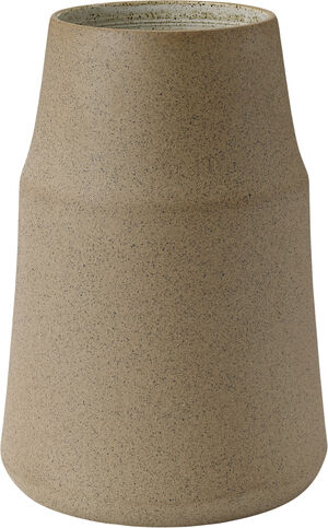 Clay vas H 18 cm warm sand