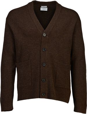 Lambswool button cardigan