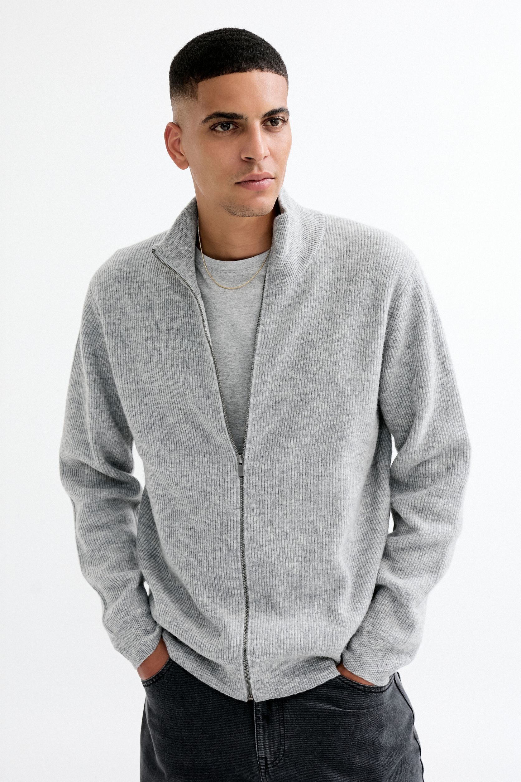 Maryn 4 Cardigan m. lynl&aring;s - 100% lammeuld RWS