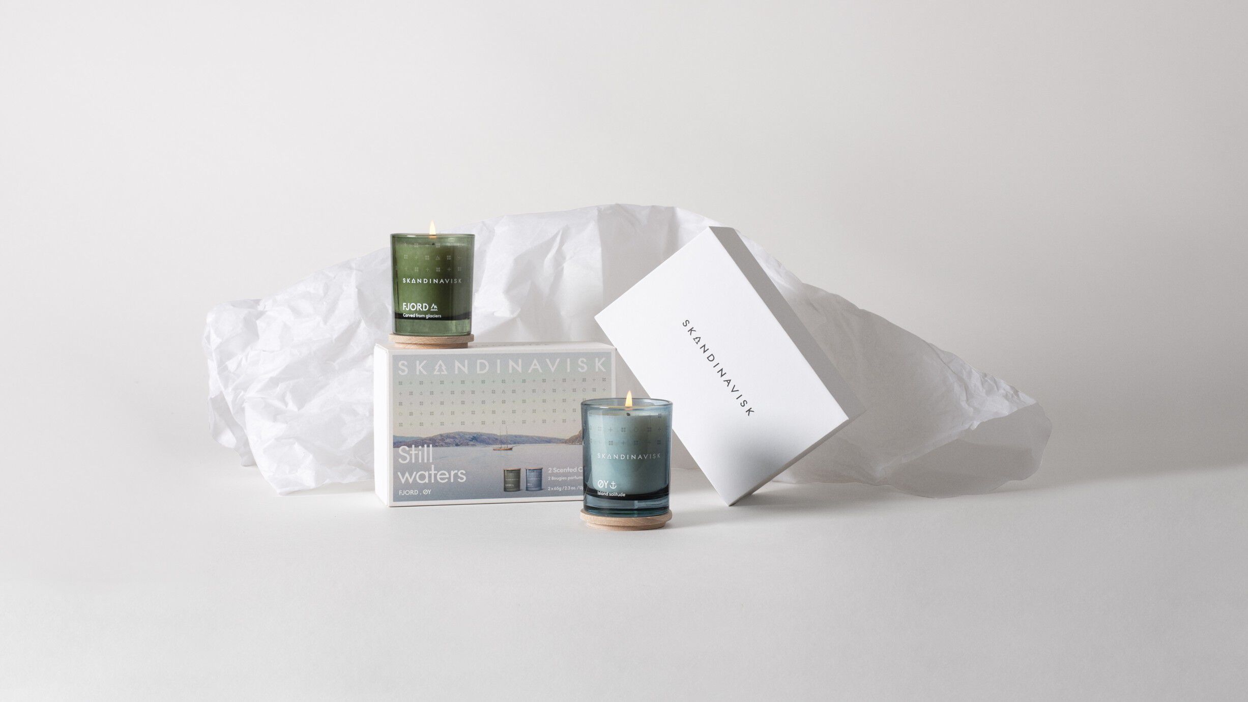 Still Waters Scented Candle Giftset (FJORD & ?Y
