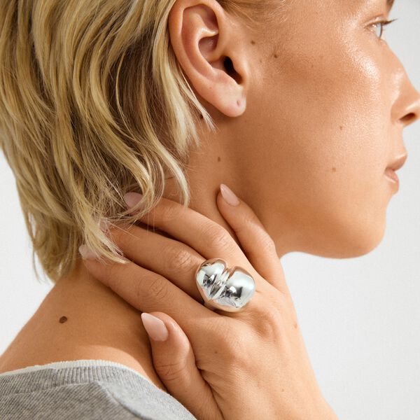MADDIX ring sølvbelagt