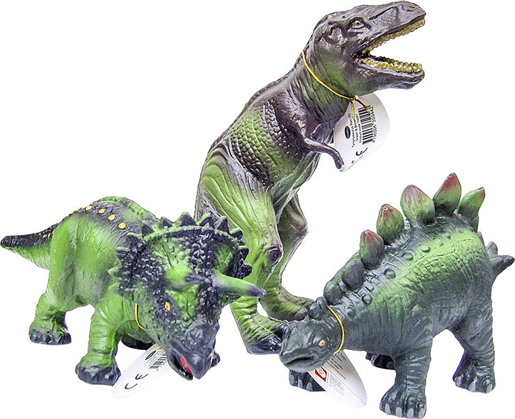 Green Rubber Toys - Dinosaurer - sæt med 3
