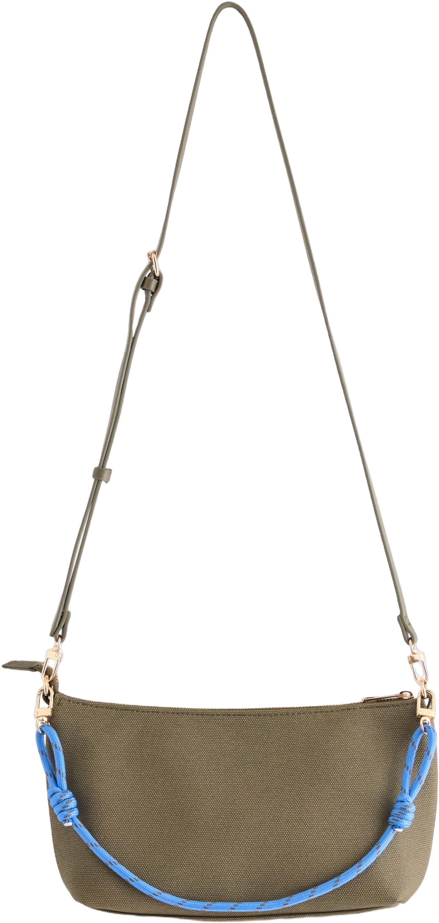 Skuldertaske med lynl&aring;slukning og e