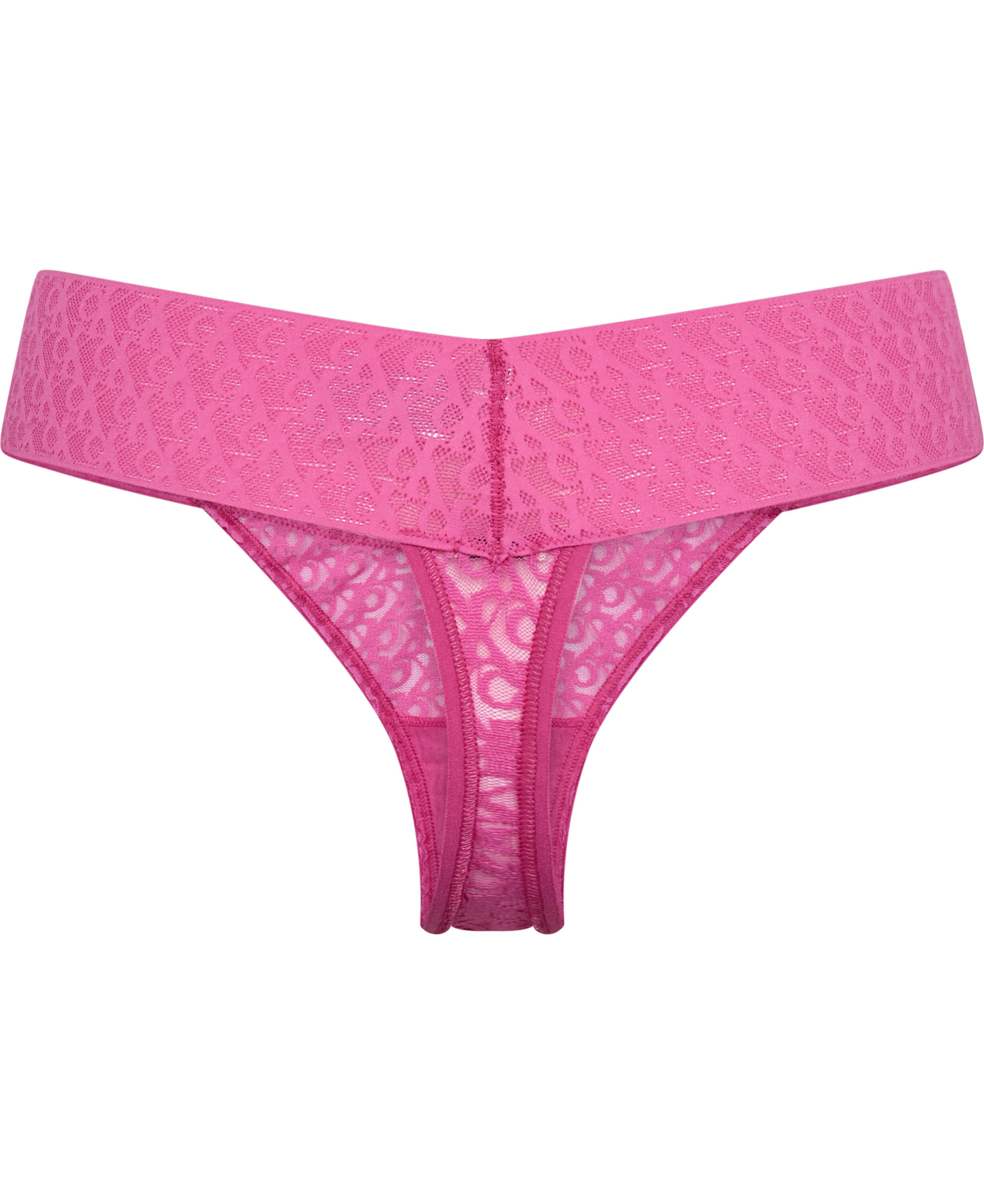 CK Monogram Lace Low Rise Thong