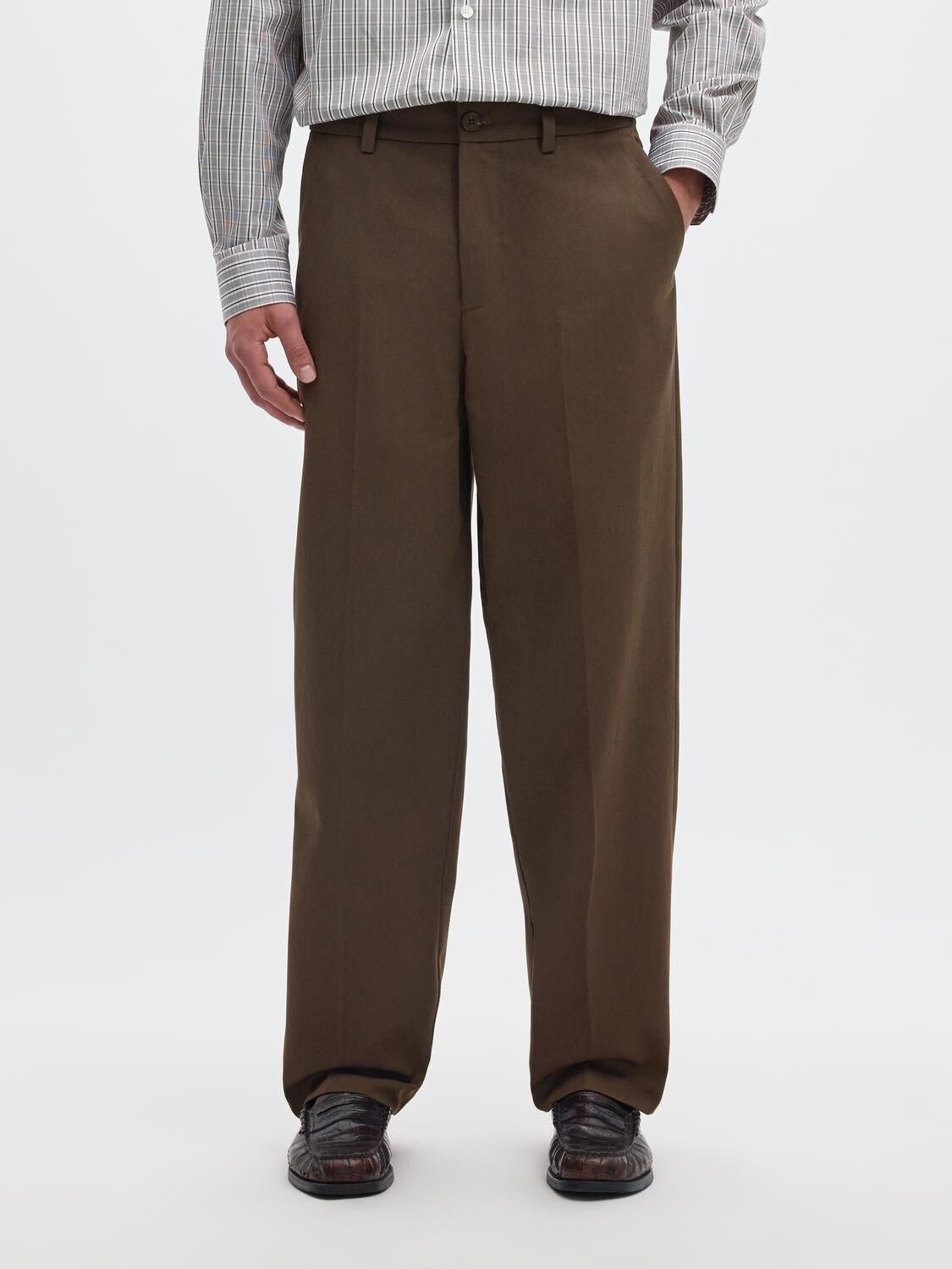 Slm220-Loose Luke Wool Blend Pant