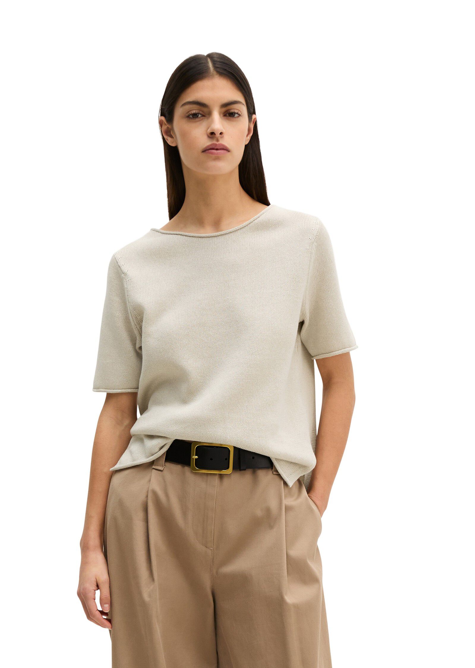 Pullover, shortsleeve, round-neck