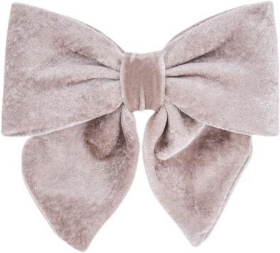 Luxury Bow Silk Velvet Beige