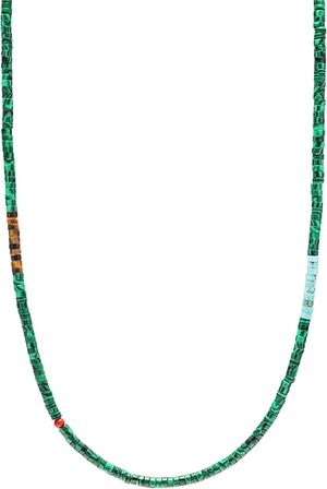 Green Malachite Heishi Necklace