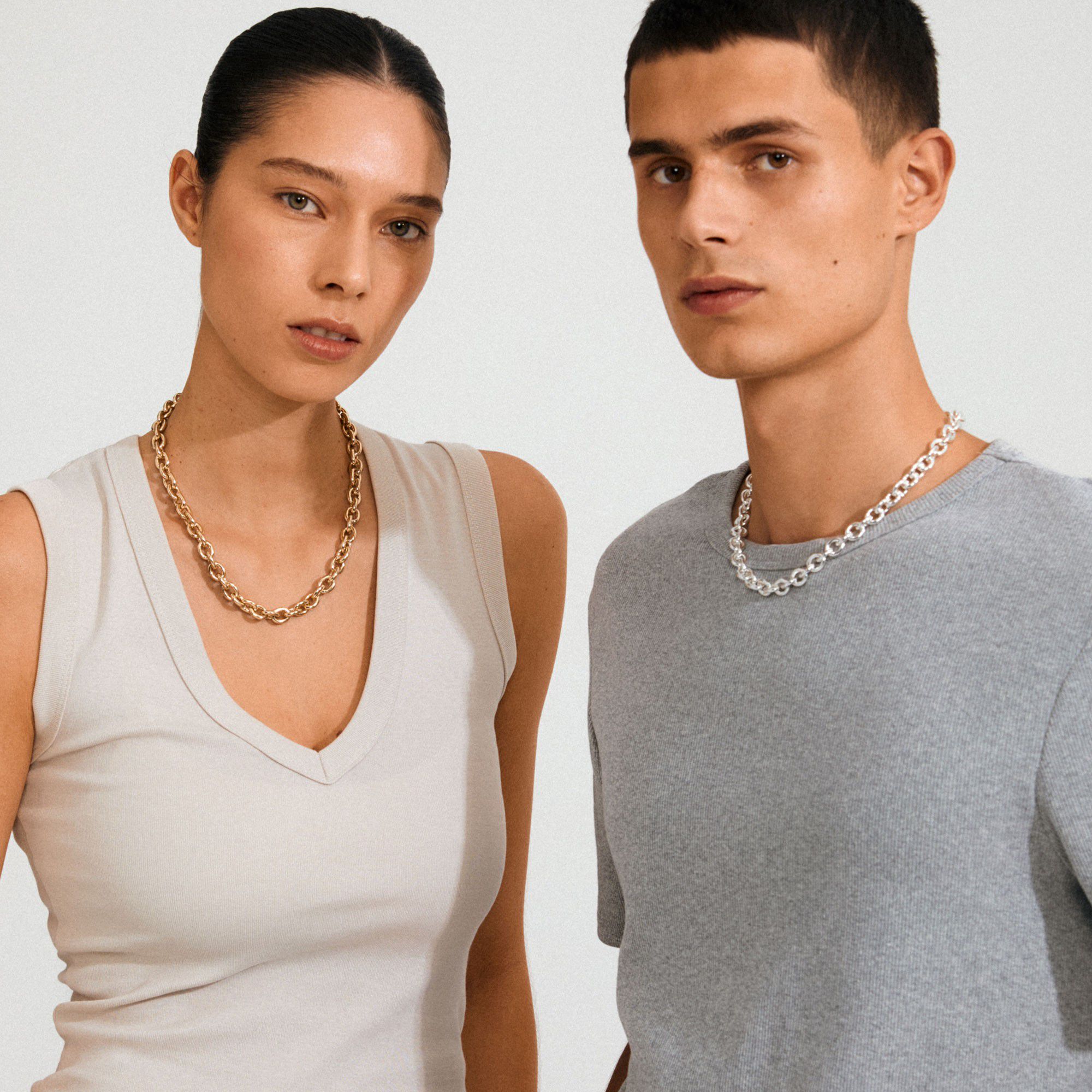 PHASE necklace silver-plated