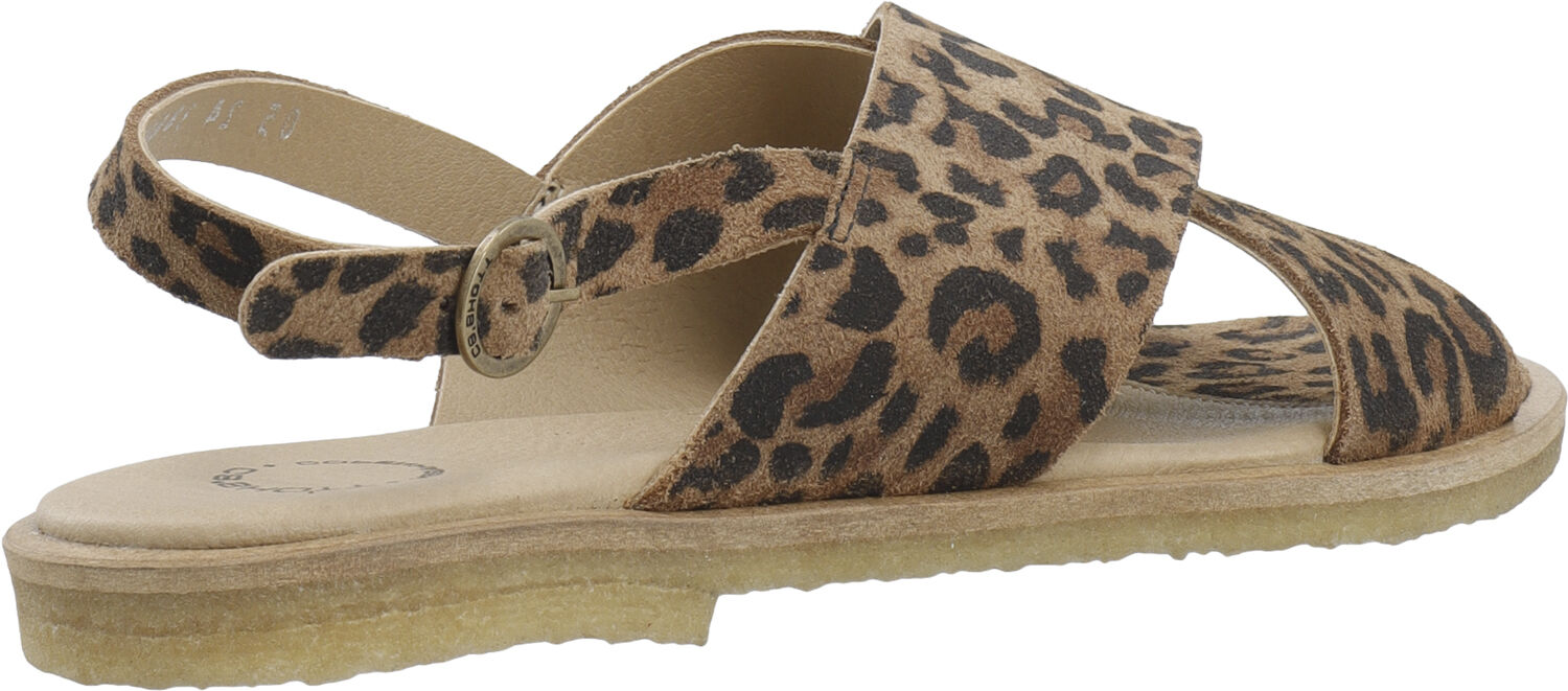 CASGITTA Cross Sandal Suede Print