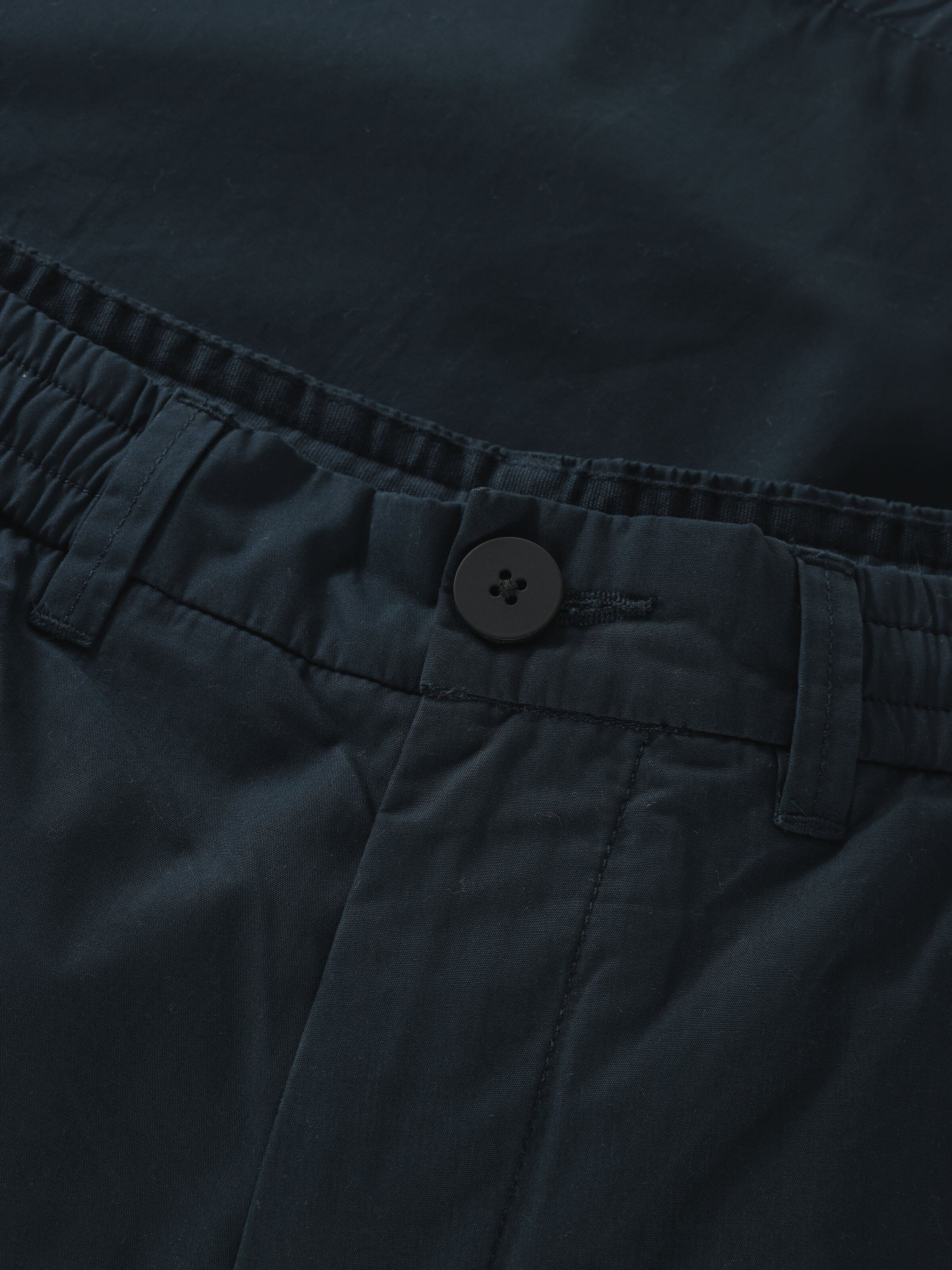 FIG loose poplin elastic waist string shorts - GOTS/Vegan