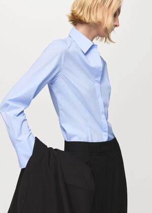 Slim-fit poplin shirt