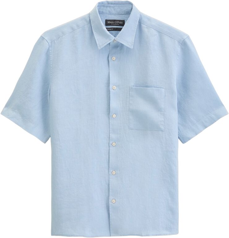 Kent collar, short sleeves, one rec