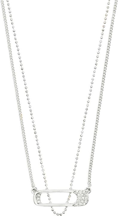 INSTANT necklace, 2-in-1 set, silver-plated