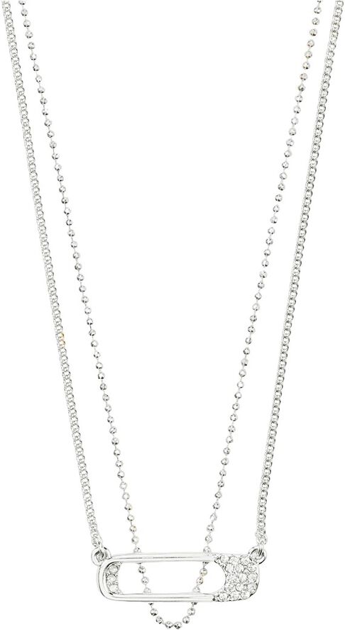 INSTANT necklace, 2-in-1 set, silver-plated