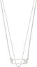 INSTANT necklace, 2-in-1 set, silver-plated
