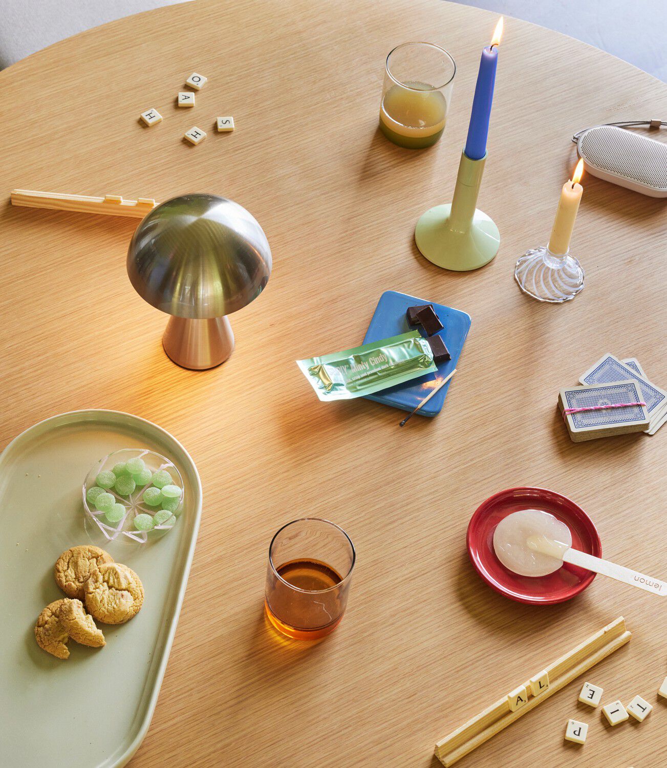 Mush Portable Lamp Nickel