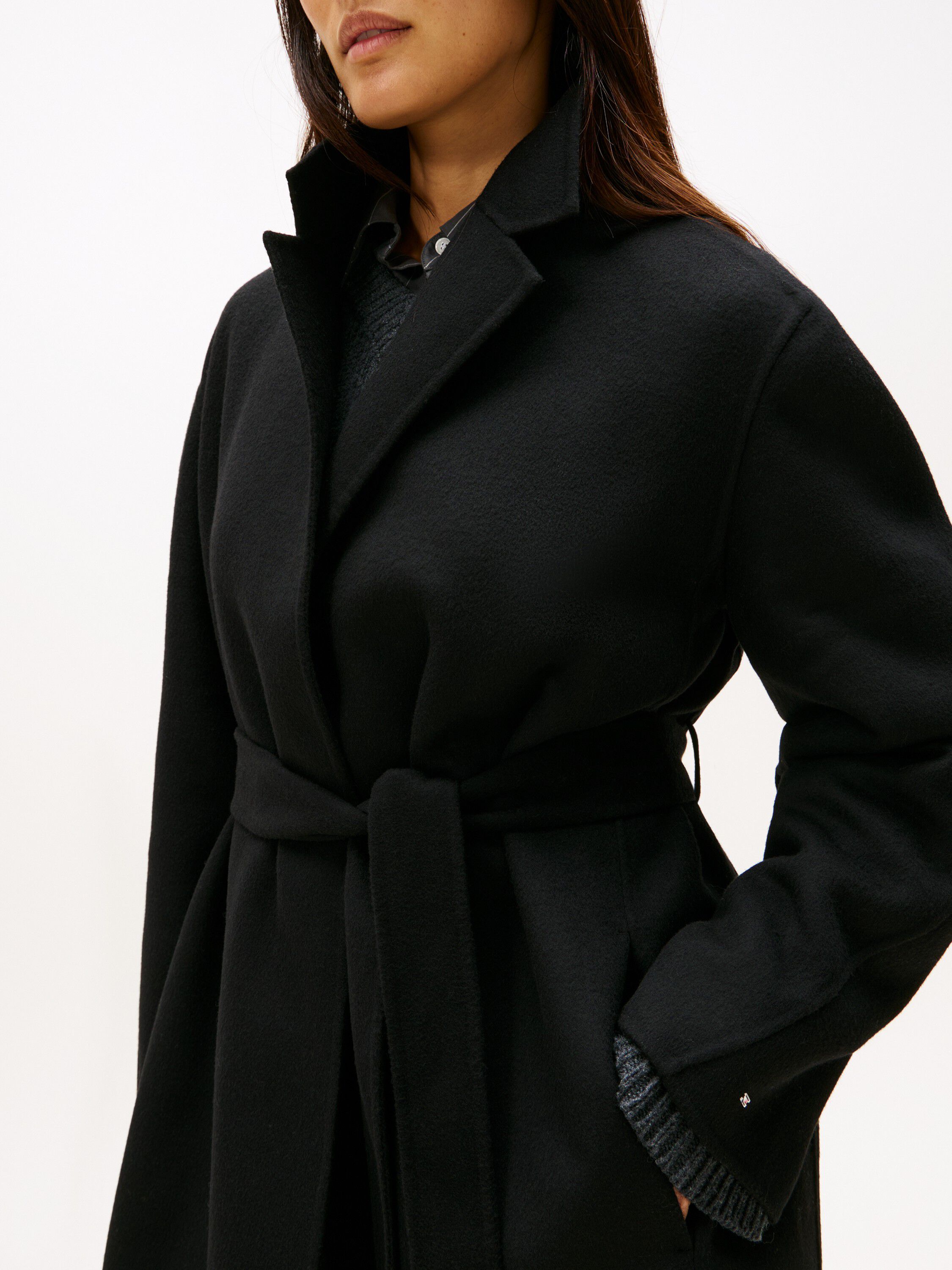 DF WOOL REG BELTED MAXI COAT