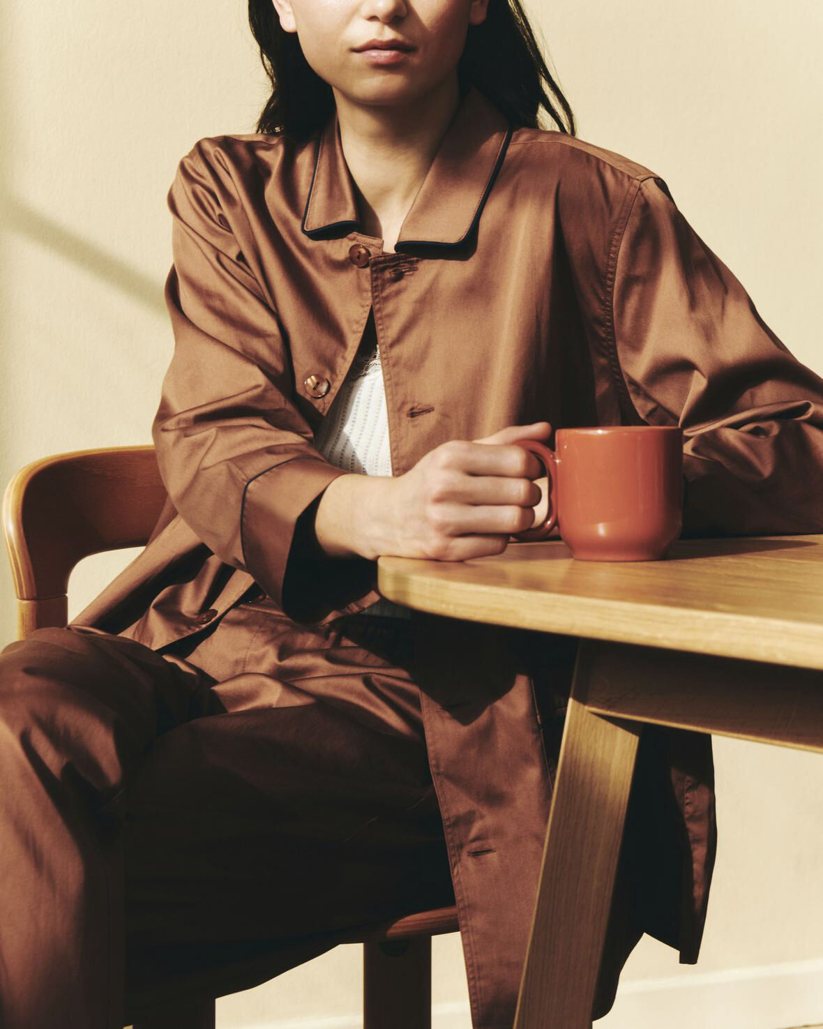 Outline Pyjama L/S Shirt-XS/S-Milk